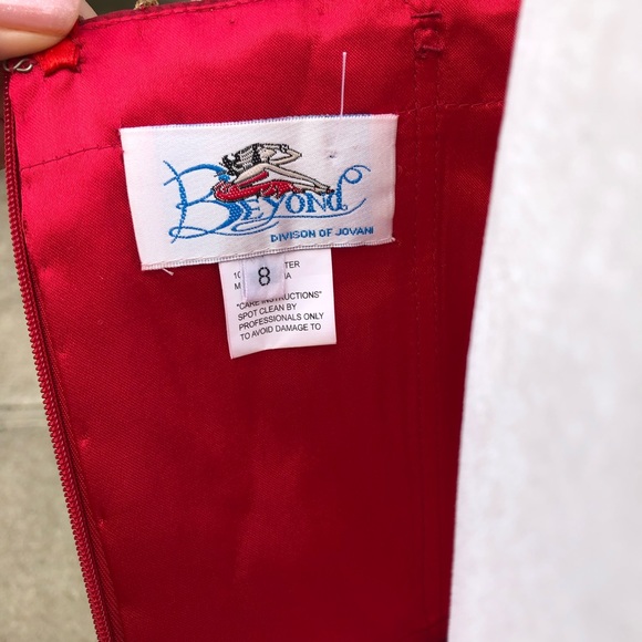 Jovani Strapless Rosette Prom Dress - Picture 4 of 4